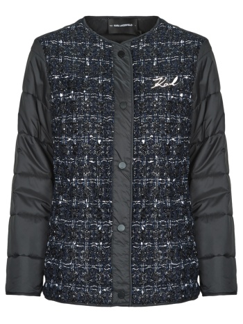 χοντρό μπουφάν karl lagerfeld boucle short padded jacket