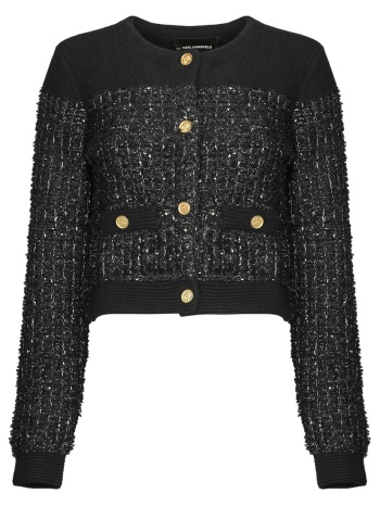 ζακέτα karl lagerfeld boucle knit cardigan σε προσφορά