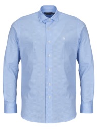 πουκάμισο με μακριά μανίκια polo ralph lauren chemise coupe droite en popeline micro motif
