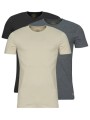 t-shirt με κοντά μανίκια polo ralph lauren s/s crew 3 pack crew undershirt
