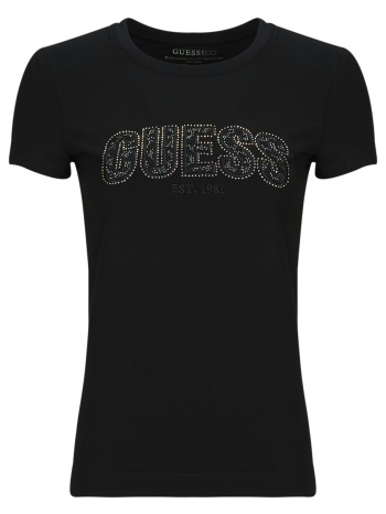 t-shirt με κοντά μανίκια guess logo lace