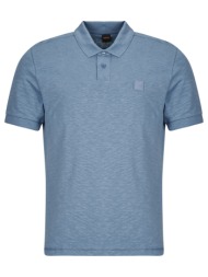 πόλο με κοντά μανίκια boss pe linenlogo