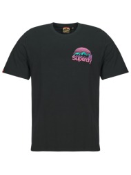 t-shirt με κοντά μανίκια superdry core logo great outdoors chest