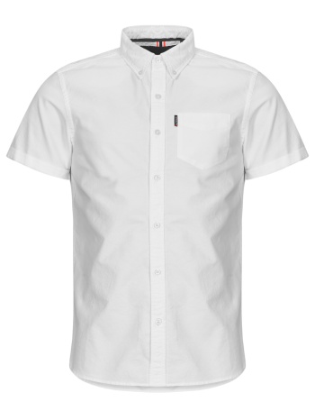 πουκάμισο με κοντά μανίκια superdry oxford essential