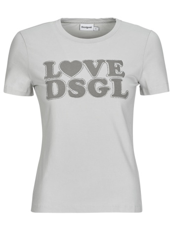 t-shirt με κοντά μανίκια desigual love dsgl