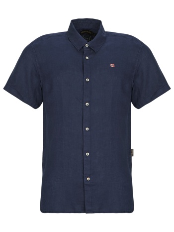 πουκάμισο με κοντά μανίκια napapijri g-linen σε προσφορά