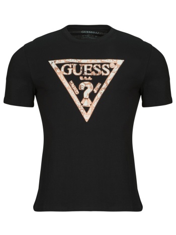t-shirt με κοντά μανίκια guess cn triangle tee