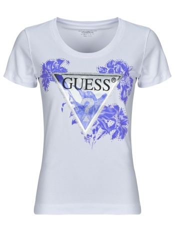 t-shirt με κοντά μανίκια guess cn flower triangle