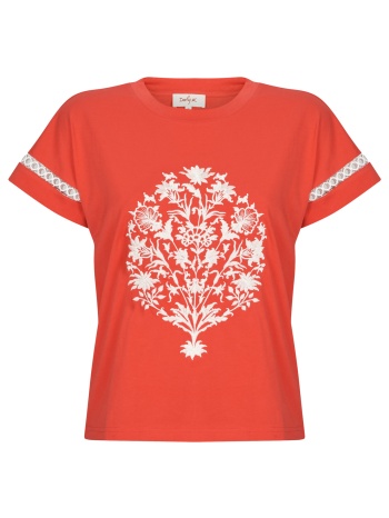 t-shirt με κοντά μανίκια derhy zibeline tee shirt