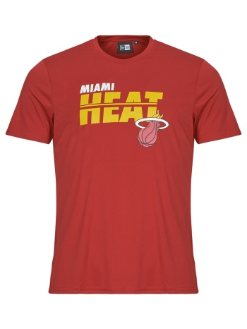 t-shirt με κοντά μανίκια new-era nba essentials tee miami