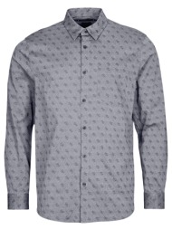 πουκάμισο με μακριά μανίκια guess 4g jacquard shirt