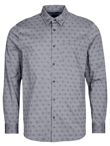 πουκάμισο με μακριά μανίκια guess 4g jacquard shirt