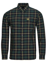 πουκάμισο με μακριά μανίκια fred perry oxford tartan shirt