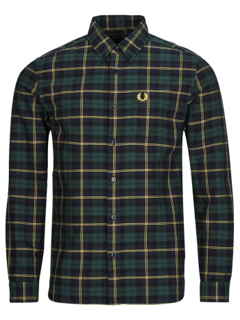 πουκάμισο με μακριά μανίκια fred perry oxford tartan shirt σε προσφορά