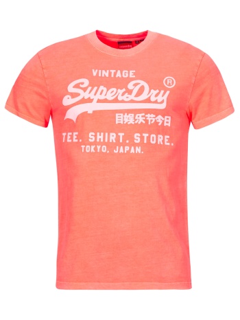 t-shirt με κοντά μανίκια superdry logo neon