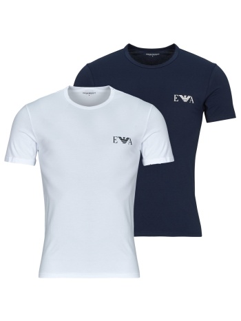 t-shirt με κοντά μανίκια emporio armani bold monogram 2 pck