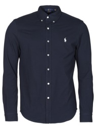 πουκάμισο με μακριά μανίκια polo ralph lauren chemise ajustee col boutonne en polo featherweight log