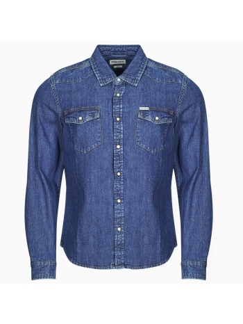 πουκάμισο με μακριά μανίκια guess gj slim ls denim