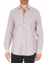 πουκάμισο με μακριά μανίκια hackett multi mini grid check σύνθεση: βαμβάκι
