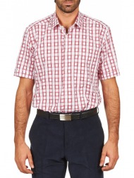 πουκάμισο με κοντά μανίκια pierre cardin ch mc carreau graphique σύνθεση: βαμβάκι