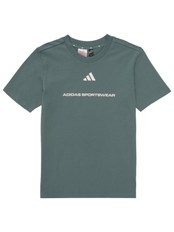 t-shirt με κοντά μανίκια adidas adidas boys slogan single