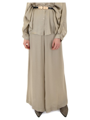 παντελόνια access fashion elastic high waist wide leg pants
