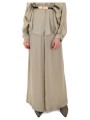 παντελόνια access fashion elastic high waist wide leg pants women