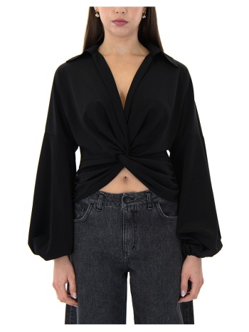 μπλουζάκια με μακριά μανίκια moutaki longsleeve v-neck