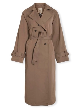 παλτό vila noos viviana jacket - brown lentil