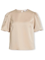 μπλούζα vila noos top ellette - cement