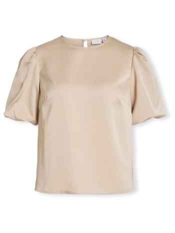 μπλούζα vila noos top ellette - cement