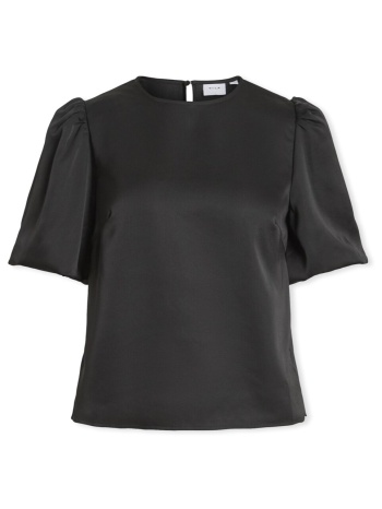μπλούζα vila noos top ellette - black
