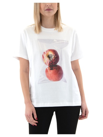 t-shirt με κοντά μανίκια moschino t-shirt women jeans