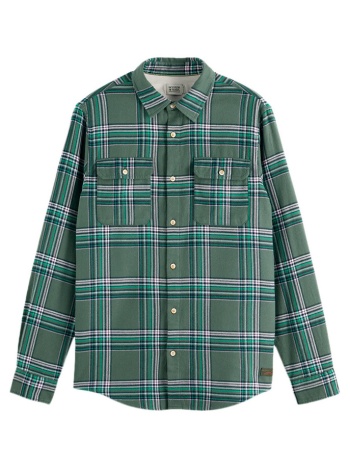 πουκάμισο με μακριά μανίκια scotch & soda flannel check