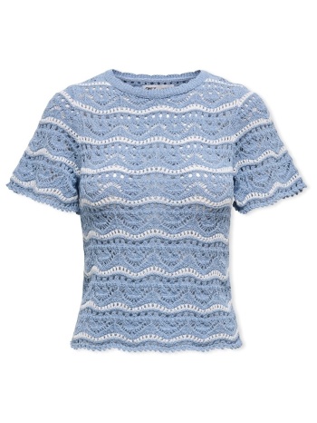 πουλόβερ only anna sofia life knit - forever blue/cloud