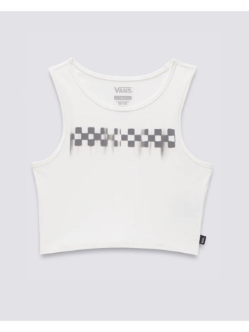 t-shirts & polos vans check wash fitted crop σε προσφορά