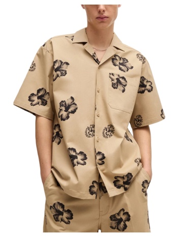 πουκάμισο με μακριά μανίκια boss eligino floral short