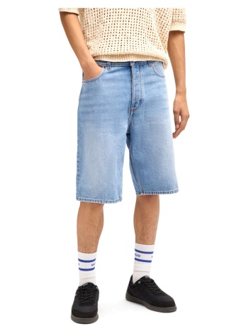shorts & βερμούδες boss skate denim straight fit bermuda men