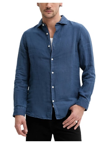 πουκάμισο με μακριά μανίκια superdry d2 stud vacation linen