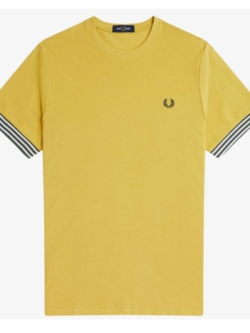 t-shirts & polos fred perry striped cuff t-shirt σε προσφορά