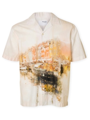 πουκάμισο με μακριά μανίκια selected relaxcarl shirt 