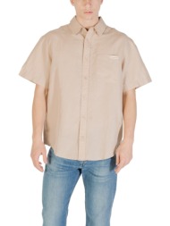 πουκάμισο με κοντά μανίκια calvin klein jeans linen cotton s/s j30j327296