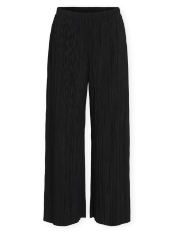 παντελόνια vila noos plisa trousers - black beauty