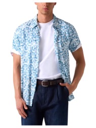 πουκάμισο με μακριά μανίκια guess ryaon watercolor printed shortsleeve shirt men