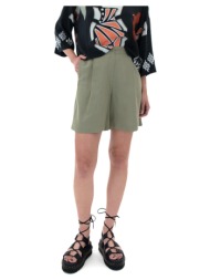 shorts & βερμούδες moutaki linen elastic high waist shorts women