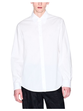 πουκάμισο με μακριά μανίκια eax shirt regular fit men