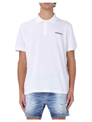 t-shirt με κοντά μανίκια dsquared tennis fit polo t-shirt