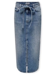 κοντές φούστες only gianna belted skirt - medium blue denim