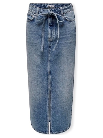 κοντές φούστες only gianna belted skirt - medium blue denim
