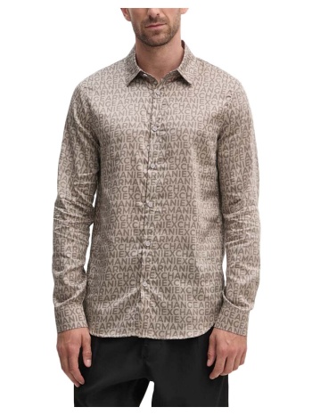 πουκάμισο με μακριά μανίκια eax regular fit shirt men